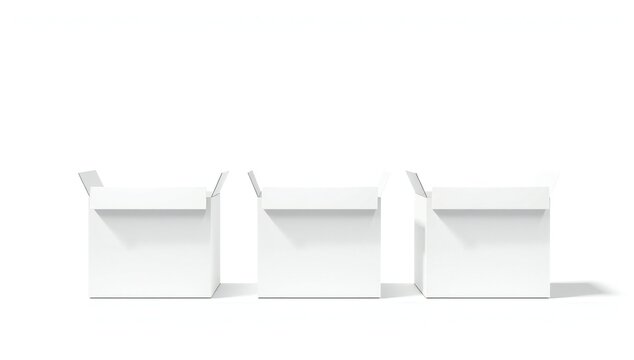 Minimalist white shelves