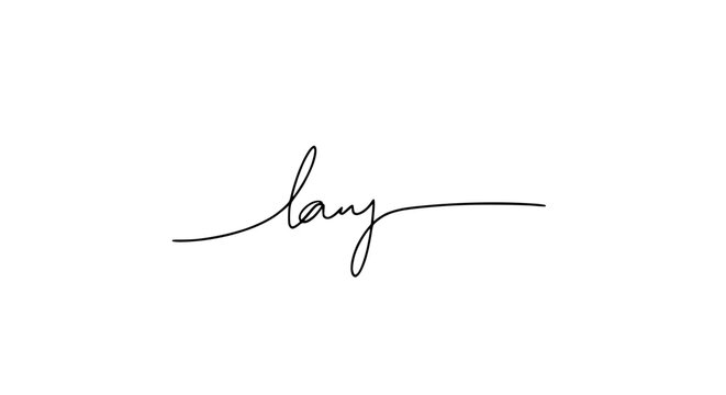 Handwritten word "lazy" in elegant script font on white background.