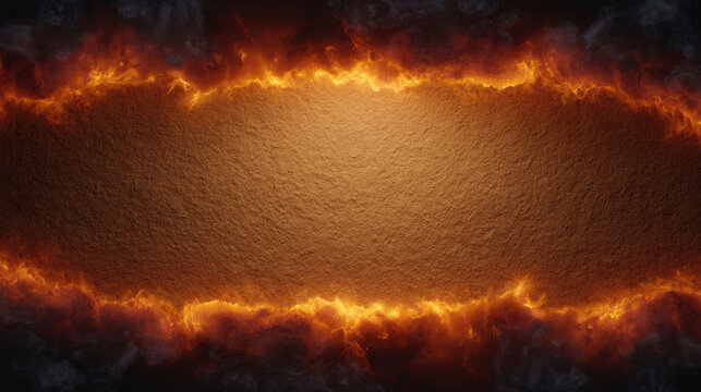 Burning paper charred edge glowing fire smoke flame ember heat burnt paper