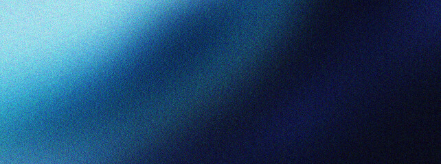 Fototapeta premium Cool blue light gradient background with aesthetic grainy noise effect and smooth dark highlights for modern digital web design or cinematic wallpaper.