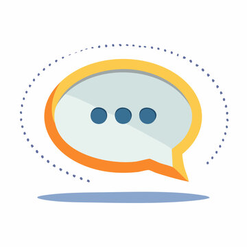 Speech bubble icon with ellipsis