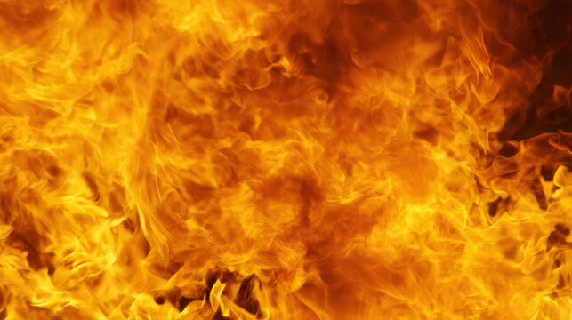 Fire flame blaze burning combustion inferno heat orange yellow abstract smoke hot danger energy texture background pattern closeup wall motion spark embers intense fiery vivid glowing hazard burst