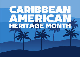 Obraz premium Caribbean American Heritage Month for Caribbean Americans
