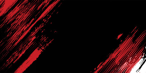Gaming esport background striking stripes electric banner vector illustration design red black grunge brush wing comic pattern modern abstract concept livery stripes decal paint splash splatter.eps 10 © Samsul
