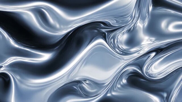 Elegant Silver Waves of Soft Fabric Textures for Background Use