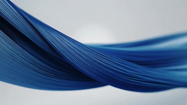 Flowing Blue Abstract Lines with Soft Background Texture and Depth