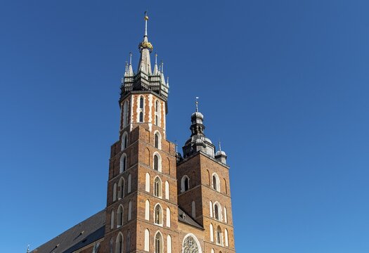 St. Mary's Basilica, Main Square, Rynek Glowny, Krakow, Poland