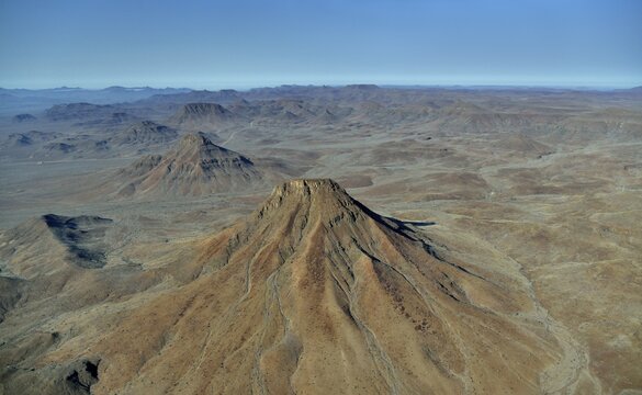 Aerial Photography, Etendeka Mountains near Twyfelfontein, Damaraland, Namibia