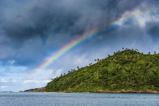 Rainbow above Ofu Island, Manu&lsquo;a Group, Samoan Islands, American Samoa