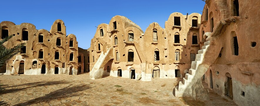 Ksar Ouled Soltane, fortified granary near Tataouine, northern Sahara, Tunisia