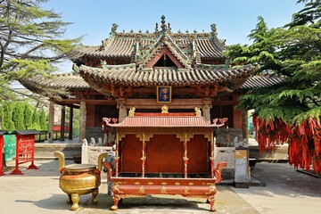 Fototapeta premium Wanrong Dongyue Temple, Wanrong County, Yuncheng City, Shanxi Province, China