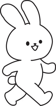 coloring page coloring book animal cute buny