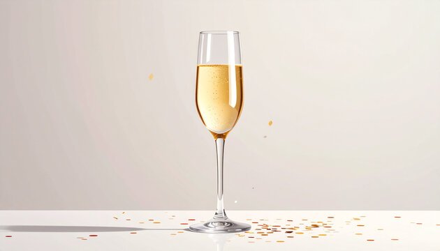 comemora&ccedil;&atilde;o com ta&ccedil;a de champanhe