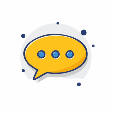 Speech bubble icon with dots