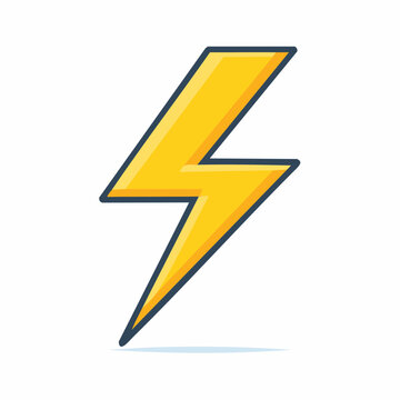Yellow lightning bolt icon