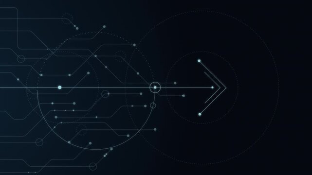 Futuristic technology arrow abstract background innovation