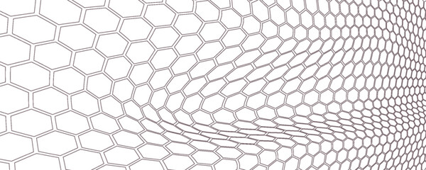 wavy net on white backgroundPrint © Adi