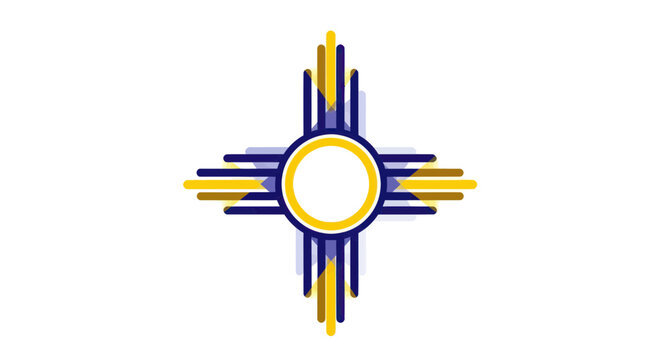 New Mexico Zia Symbol Flag