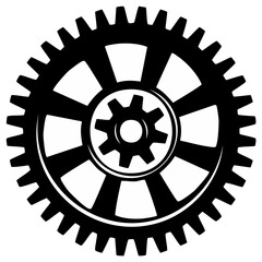 Obraz premium Concentric Gears Rotating Together Mechanical Power Transmission System