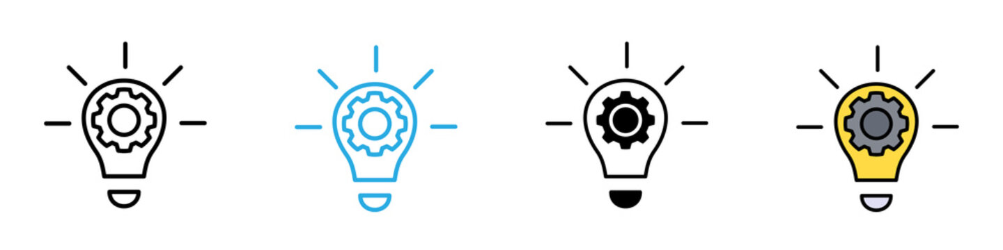 Implementation multi - style icon design concept