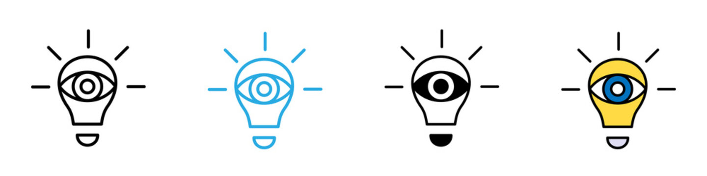 vision multi - style icon design concept