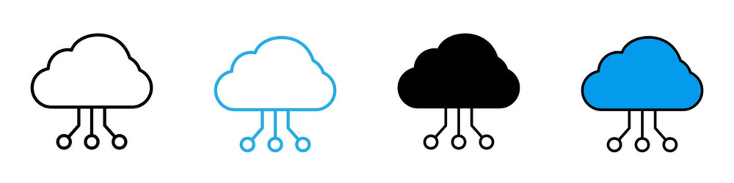 IOT multi - style icon design concept