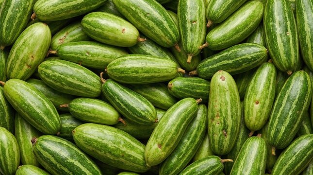 Fresh organic pointed gourd harvest displayed as a dense layered texture background for healthy cooking and nutritional culinary concepts in a bright kitchen