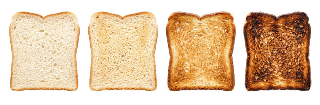 Bread Toasting Stages: Lightly Toasted to Burnt