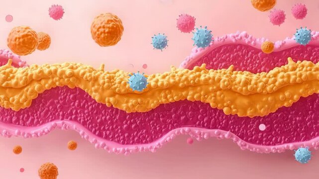 selective focus epithelial cells forming protective barriers over tissues and organs