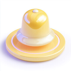 Fototapeta premium yellow baby pacifier