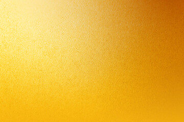 Obraz premium Golden warm yellow tone color paint on recycled rough paper texture background minimal style 