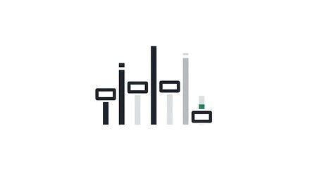 Obraz premium Abstract graphic of bars