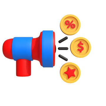 Shiny 3D rendering of golden dollar coins stacked, symbolizing financial success, investment, and economic growth on a white background, representing wealth and currency