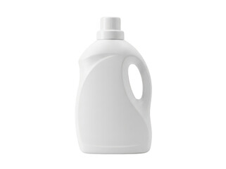 White plastic laundry detergent bottle