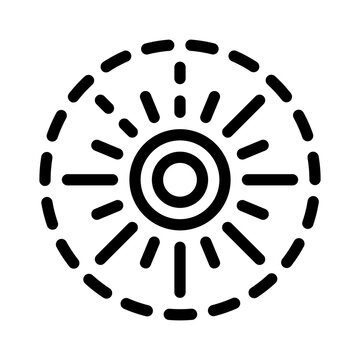 chakra light line icon