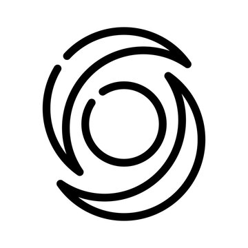 chakra spiral line icon