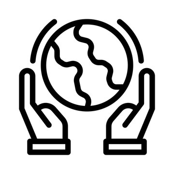 global activism line icon