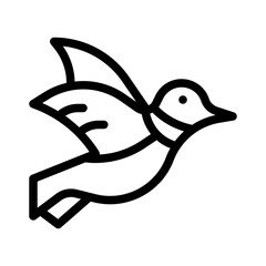 Obraz premium hummingbird line icon