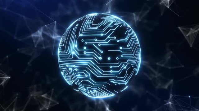 Global fintech concept enables secure digital transactions in a cashless economy with smart payment technology.