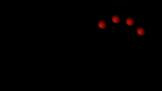transparent infinity moving circle animation