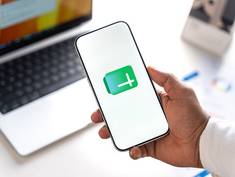 Google Sheet logo is displayed on the screen of a smartphone, in Bangalore, India, on February 28, 2026