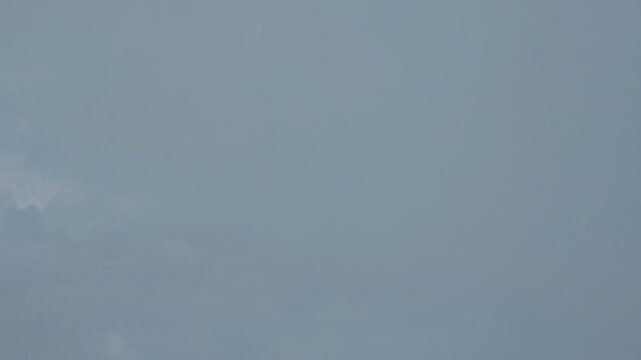 Clouds Drifting in Overcast Sky