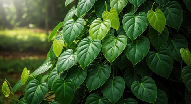 Lush Heartleaf Philodendron Vine with Vibrant Green Leaves