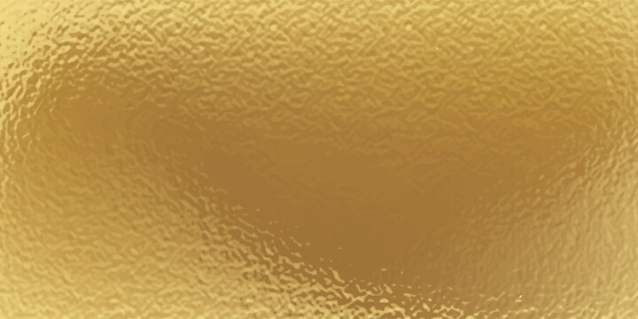 Shiny gold leaf, rough foil texture for background and art design, vector image trace.