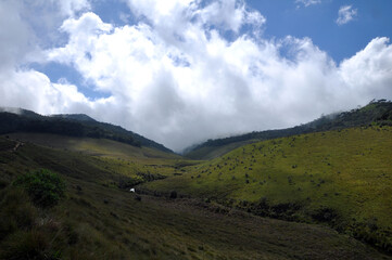 Fototapeta premium clouds over the mountains