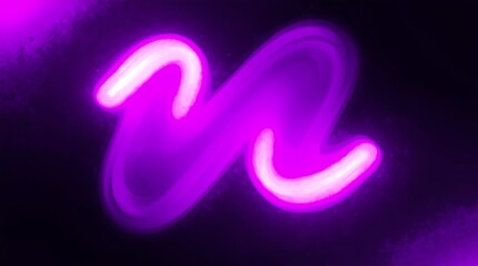 Fototapeta premium Abstract Purple Light Trails on Black Background.