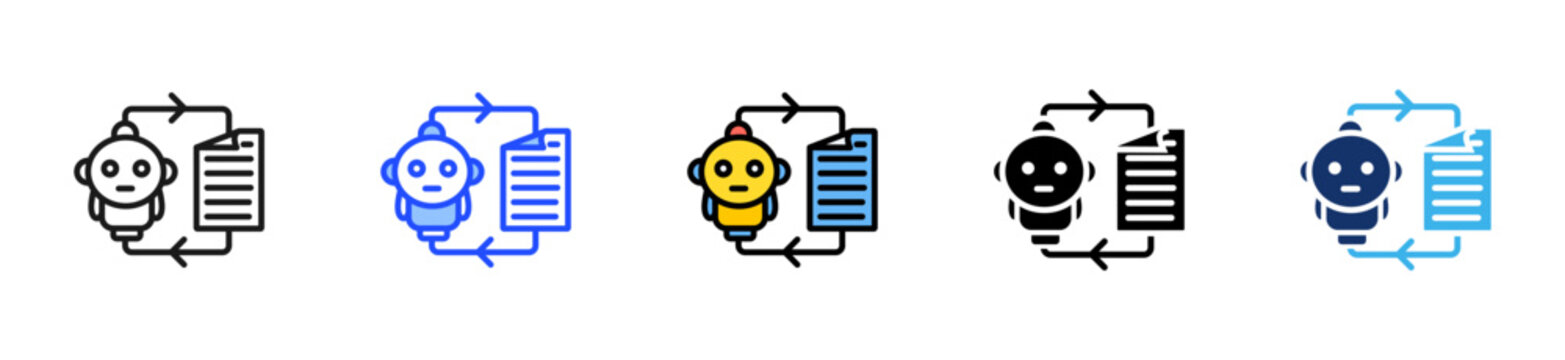 Task Automation Flat Icon Style