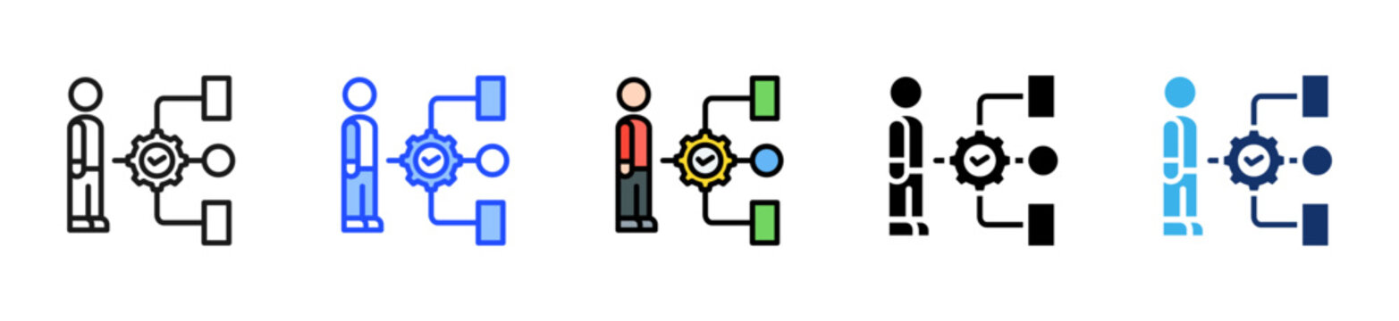 Flow Validator Flat Icon Style