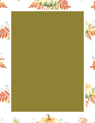 Fototapeta premium Seasonal fall leaf arch banner with editable blank space for autumn sale announcement and ecommerce discount template, flat vector illustration.