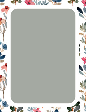 Fall season floral tag banner with blank space for Thanksgiving greetings and autumn ecommerce discount template, flat vector illustration